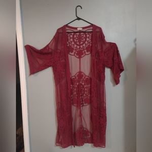 Free People Floral Kimono